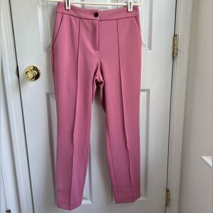 Express Women’s Pink Reto Style Cropped Capri Dress Pant Trousers